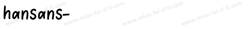 hansans字体转换