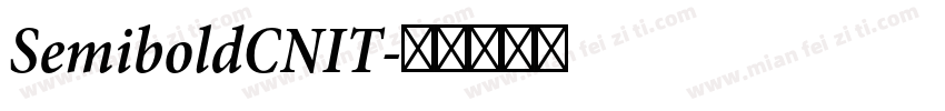 SemiboldCNIT字体转换