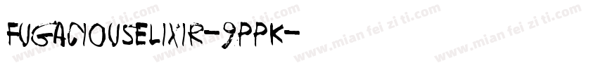 FugaciousElixir-9PPK字体转换
