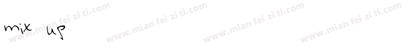 mix-up字体转换