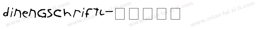dinengschriftl字体转换