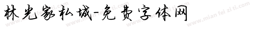 林光家私城字体转换