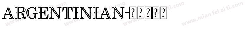 Argentinian字体转换