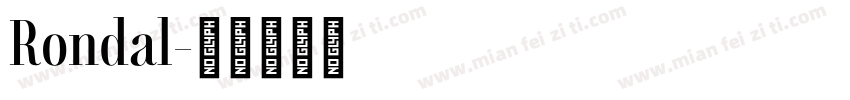 Rondal字体转换