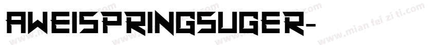 aweispringsuger字体转换