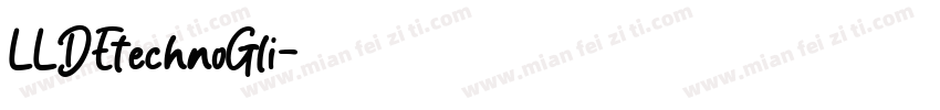 LLDEtechnoGli字体转换