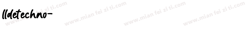 lldetechno字体转换