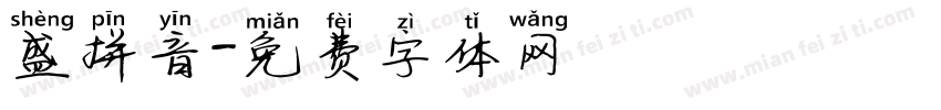 盛拼音字体转换