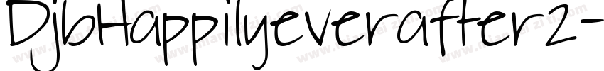 DjbHappilyeverafter2-vpwL字体转换