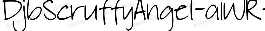 DjbScruffyAngel-a1WR字体转换