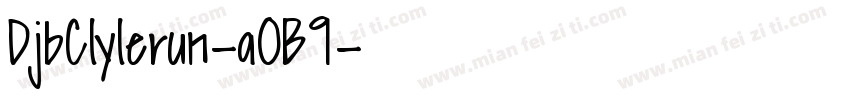 DjbClylerun-aOB9字体转换