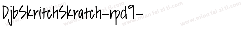 DjbSkritchSkratch-rpd9字体转换