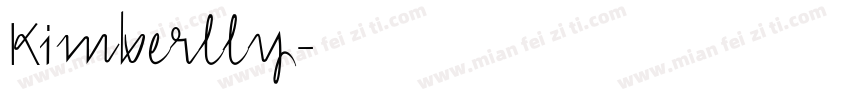 Kimberlly字体转换