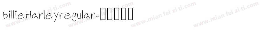 billieHarleyregular字体转换