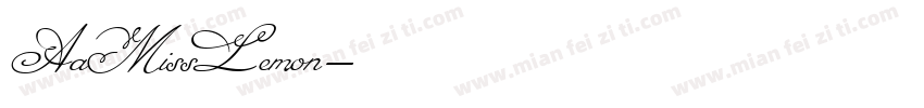 AaMissLemon字体转换
