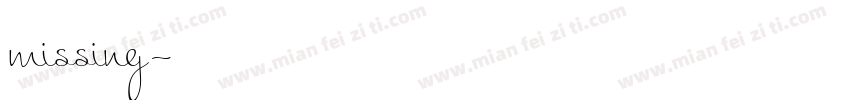 missing字体转换