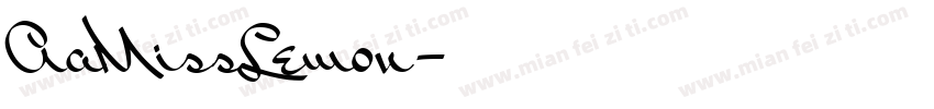 AaMissLemon字体转换