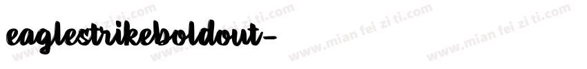 eaglestrikeboldout字体转换