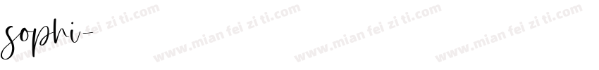 sophi字体转换