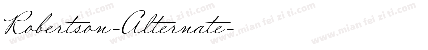Robertson-Alternate字体转换