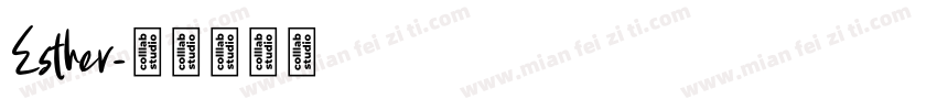Esther字体转换