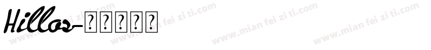 Hillos字体转换