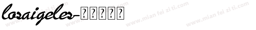 losaigeles字体转换