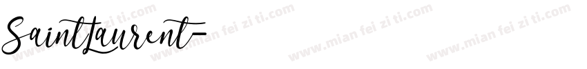 SaintLaurent字体转换