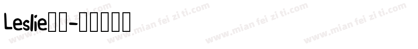 Leslie连笔字体转换