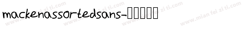 mackenassortedsans字体转换