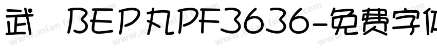 武蔵BEＰ丸PF3636字体转换