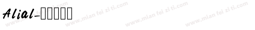 Alial字体转换