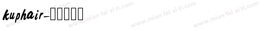 kuphair字体转换