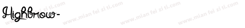 Highbrow字体转换