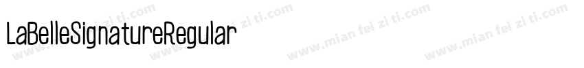 LaBelleSignatureRegular字体转换