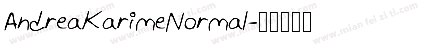 AndreaKarimeNormal字体转换