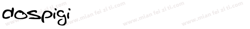 dospigi样品字体转换