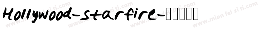 Hollywood-starfire字体转换
