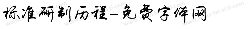 标准研制历程字体转换