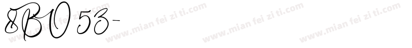 8BO53字体转换