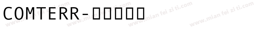 COMTERR字体转换