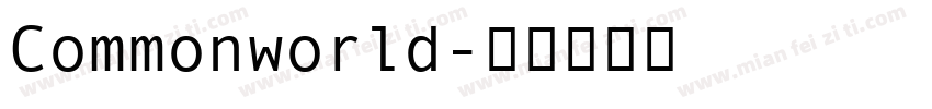 Commonworld字体转换