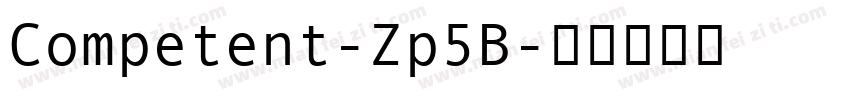 Competent-Zp5B字体转换