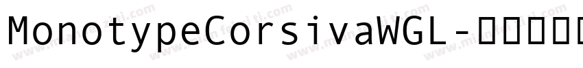 MonotypeCorsivaWGL字体转换