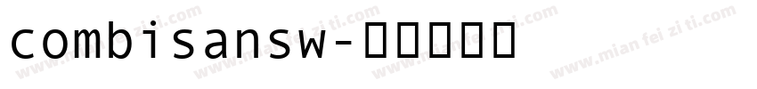 combisansw字体转换