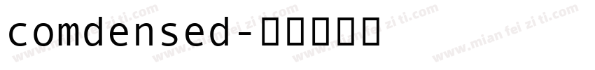 comdensed字体转换