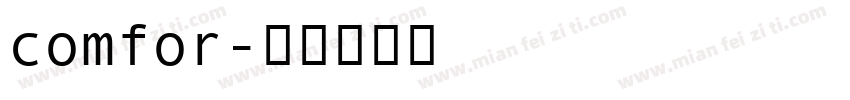 comfor字体转换
