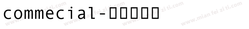 commecial字体转换