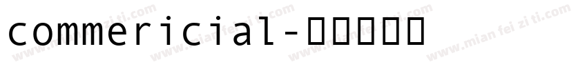 commericial字体转换