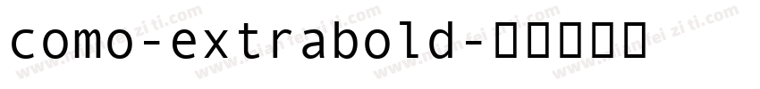 como-extrabold字体转换